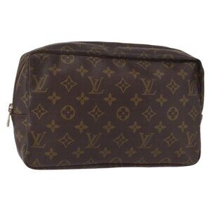 LOUIS VUITTON Monogram Trousse Toilette 28 Clutch Bag M47522 LV Auth ep12226